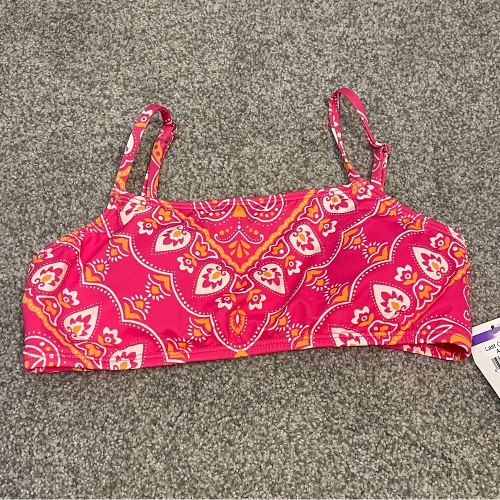 HOBIE Girls Swim Top Size 12 NWOT